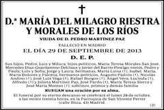 María del Milagro Riestra